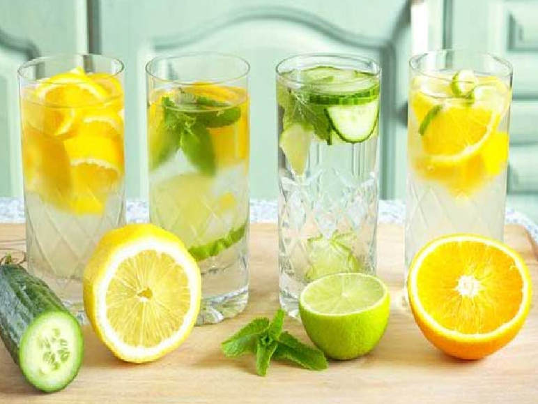 Nutrition, dietitian, hydration, water, lemon water, cucumber, lime, herbs, flavour, infused water
