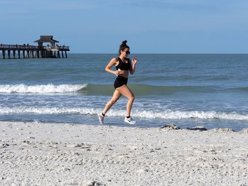 Young Runner on Beach
